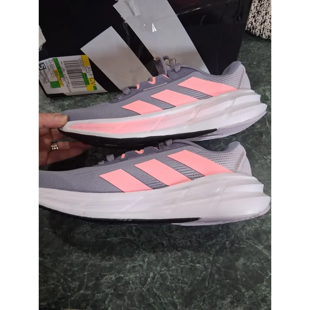 Adidas Questar 3 Cloudfoam Running Sneakers Violet Pink Women's Size 8 New